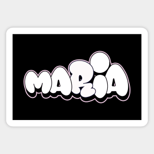 MARIA name bubble writing graffiti style Sticker